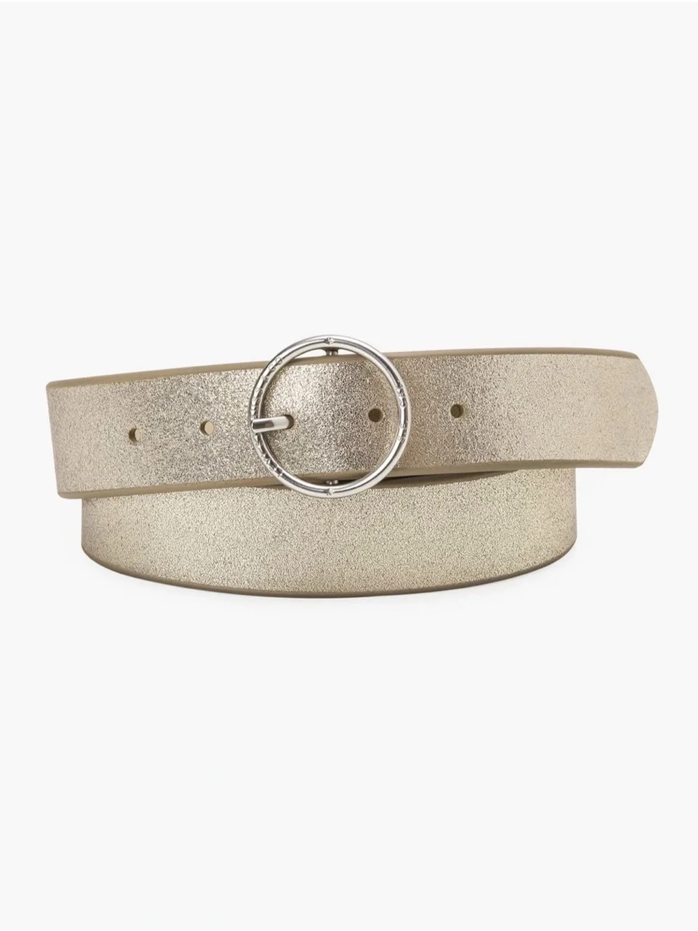 Levi’s Athena gold glitter sparkle belt M Medium